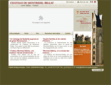 Tablet Screenshot of chateau-de-montreuil-bellay.fr
